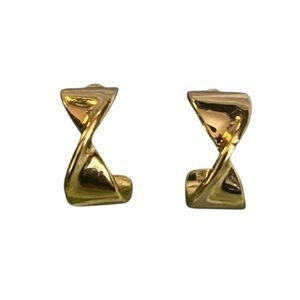Elegant Gold-filled Twist Earrings